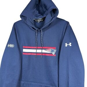 Under Armour Combine Authentic New England Patriots Hooded Sweatshirt Mens XL